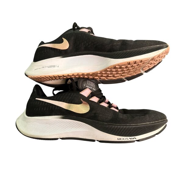 Nike Zoom Pegasus 37 Running Shoes US 11 Black & Pink Breathable Mesh Lightweigh - Picture 8 of 8